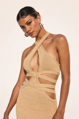 Aziza Knit Dress - Sand