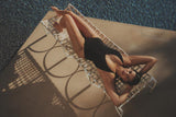 The Solid Lange Halter One Piece - Black