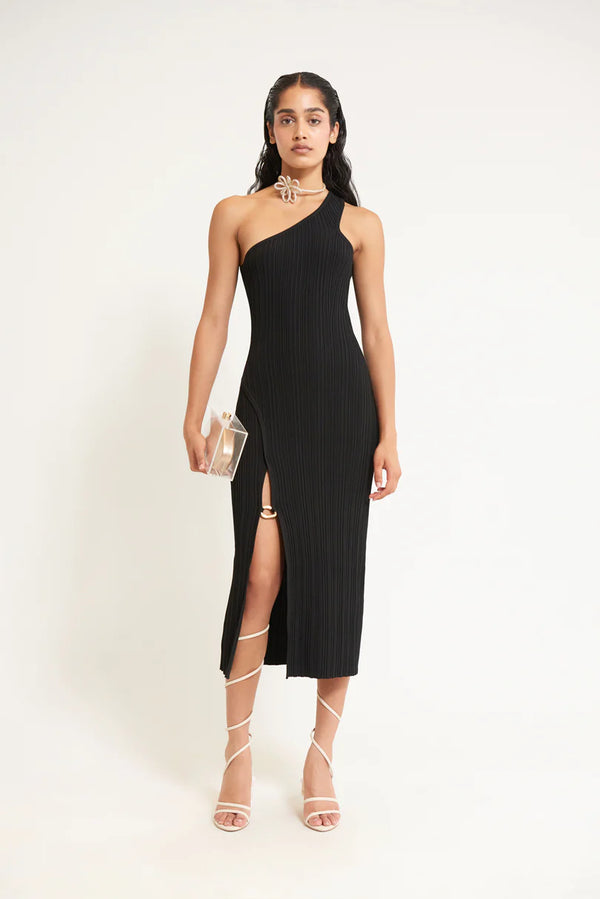 Gracie Knit Dress - Black