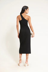Gracie Knit Dress - Black - BLVD