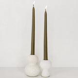 Tapered Candle Pair - Olive