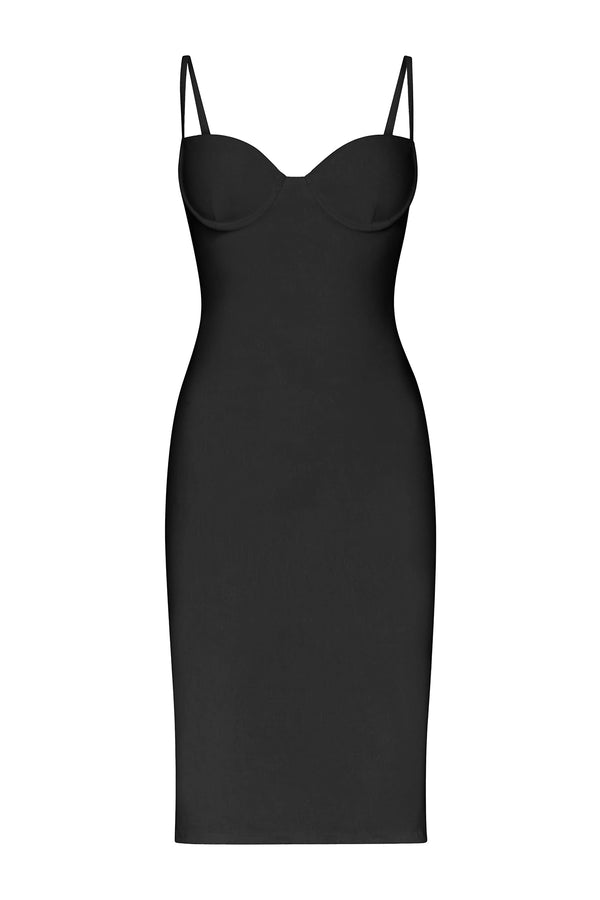 Balconette Underwire Dress - Black