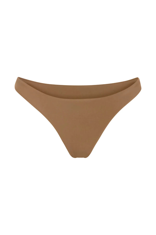 The Eighties High Cut Bikini Bottom - Sandstone