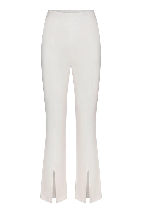 The Front Slit Pants - White