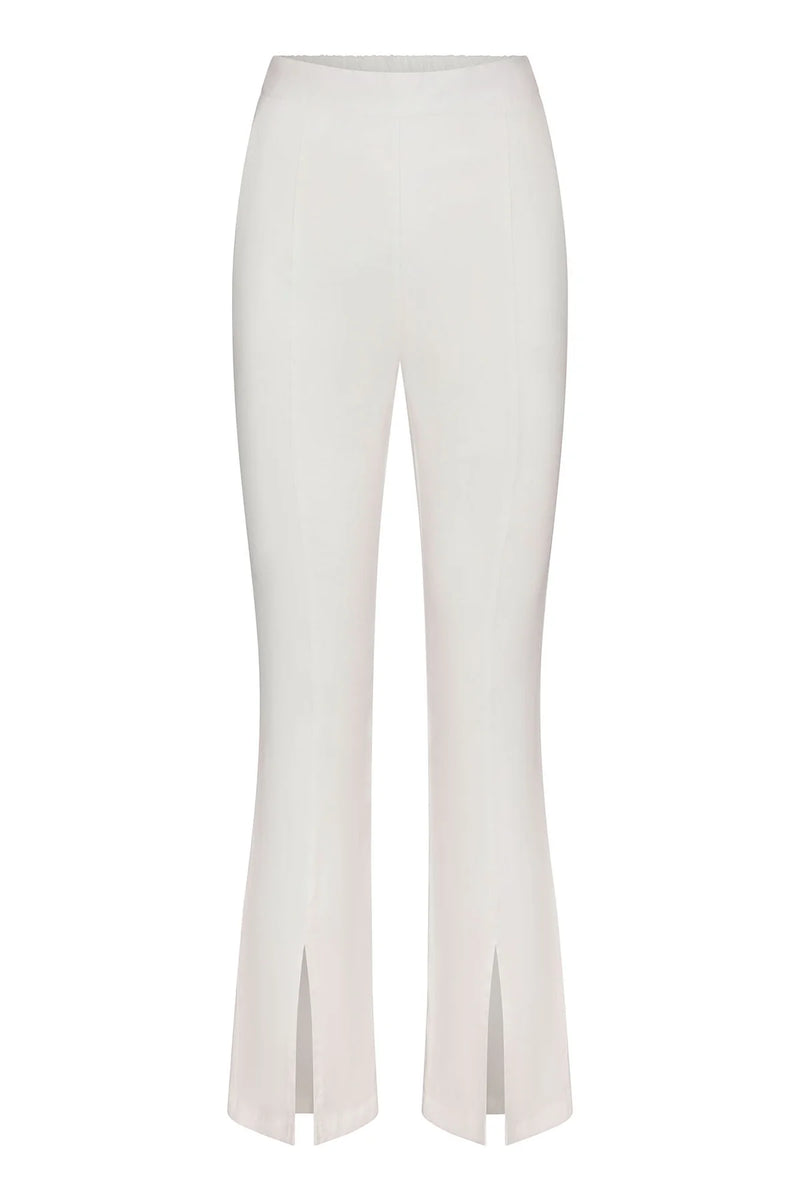 The Front Slit Pants - White