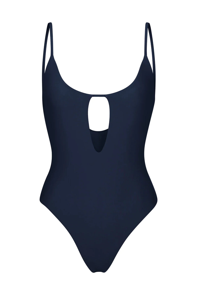 Keyhole One Piece - Navy