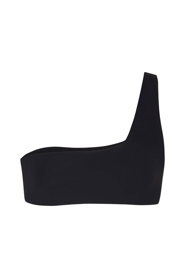 The One Shoulder Top - Black - BLVD