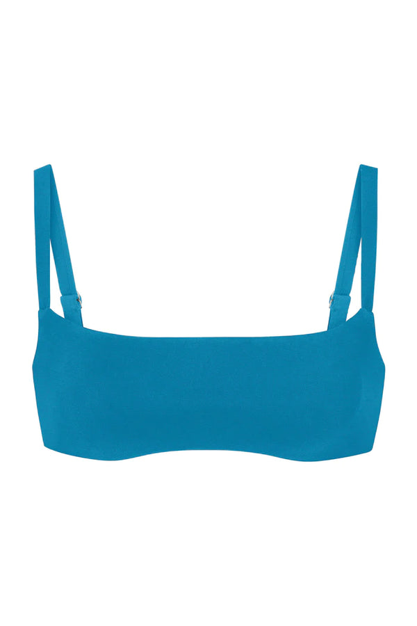 The Square Neck Bikini Top - Cerulean