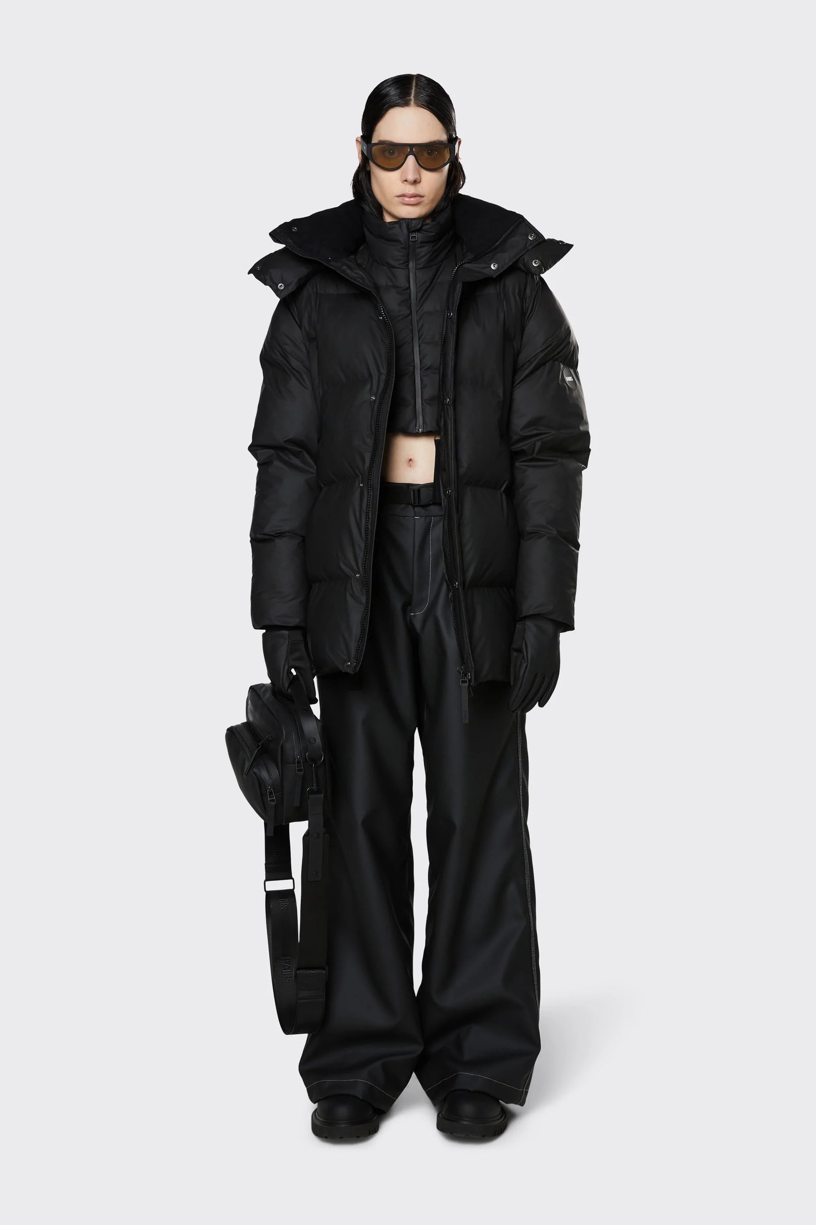 Boxy Puffer Parka - Black – BLVD