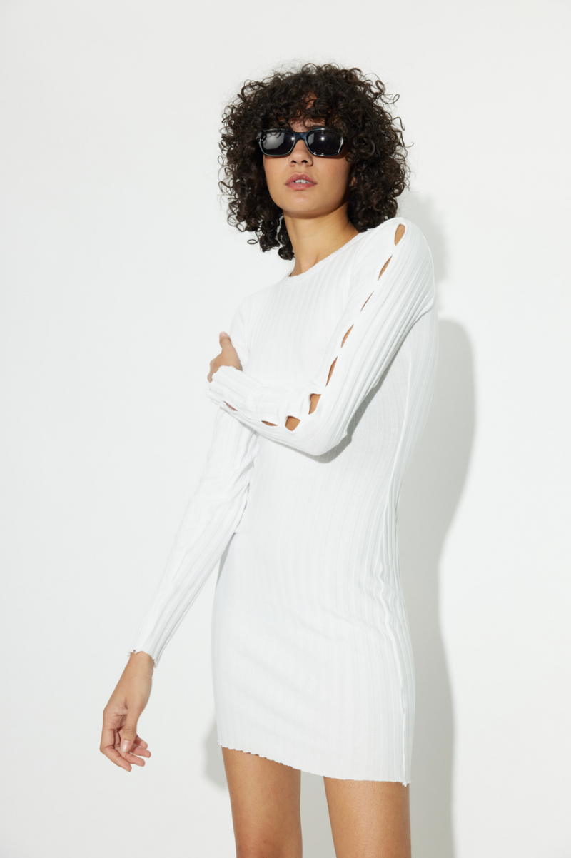 Capri L/S Mini Dress - White