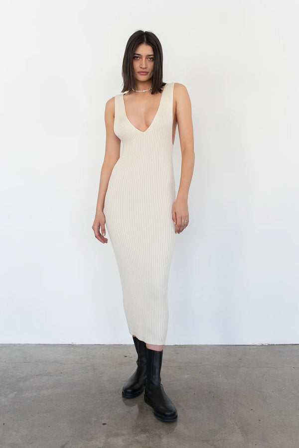 Agnes Dress - Bone