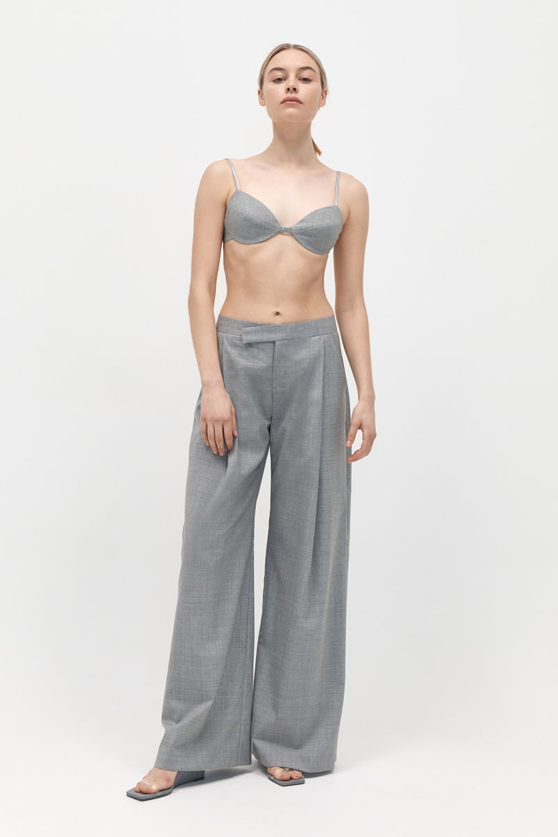 Tailored Bralette - Grey