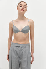 Tailored Bralette - Grey