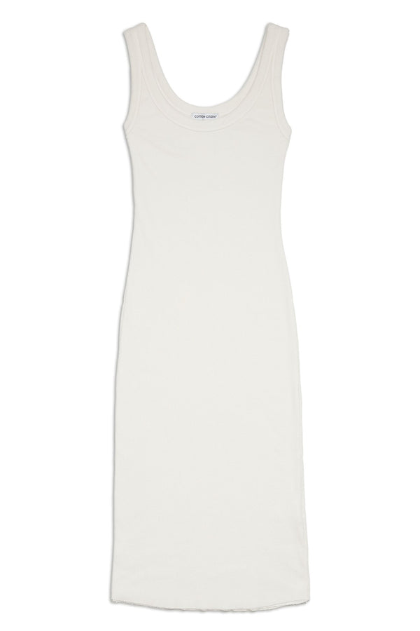 Verona Midi Dress - White - BLVD