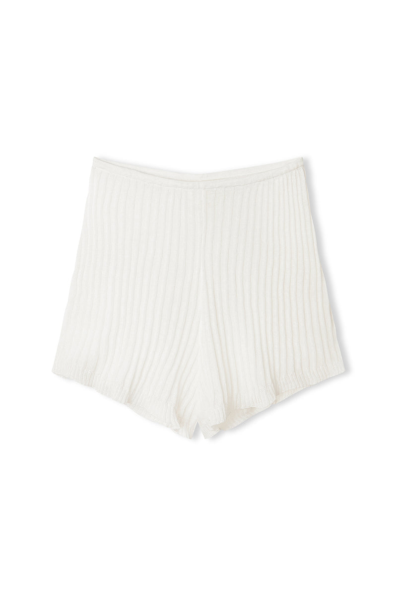 Shea Knit Shorts - White
