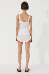 Shea Knit Shorts - White