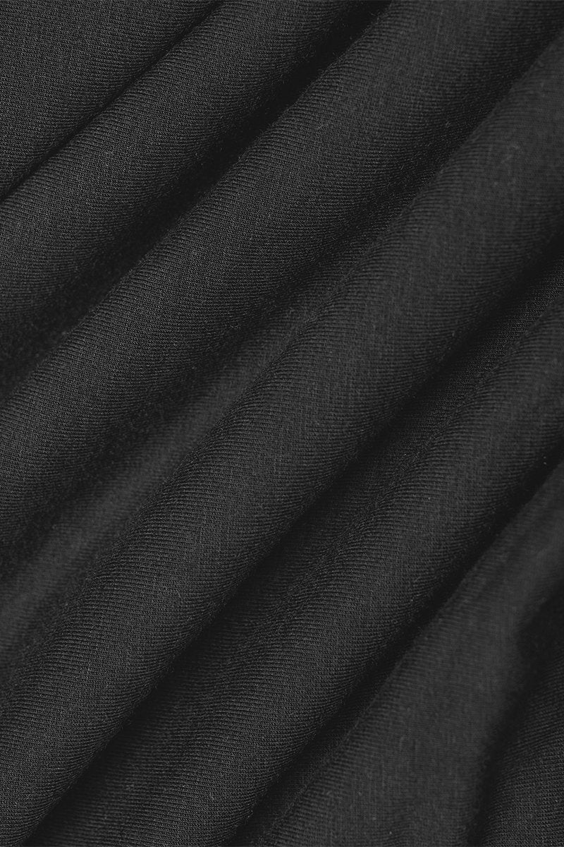 Long Sleeve Deep V Bodysuit - Black