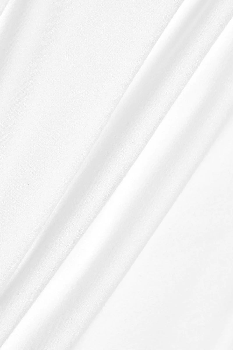 Long Sleeve Deep V Bodysuit - Ivory