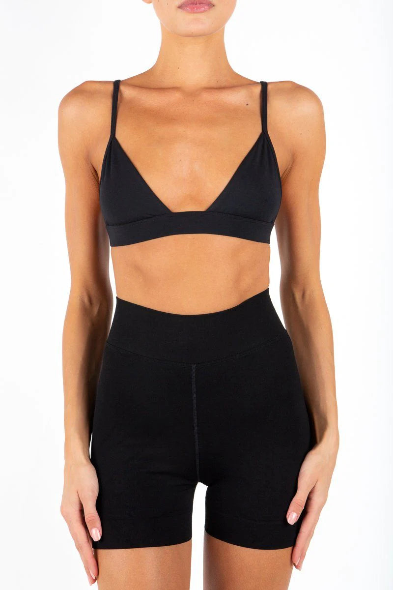 Seamless Biker Short - Black