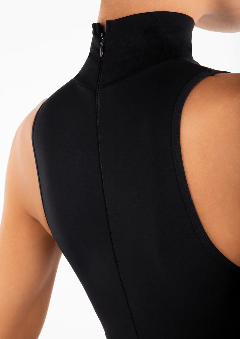 Mock Neck Bodysuit - Black