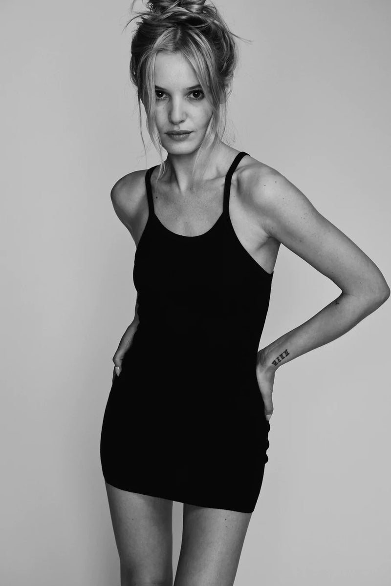 Tank Mini Dress - Black BLVD Tank Mini Dress - Black BLVD