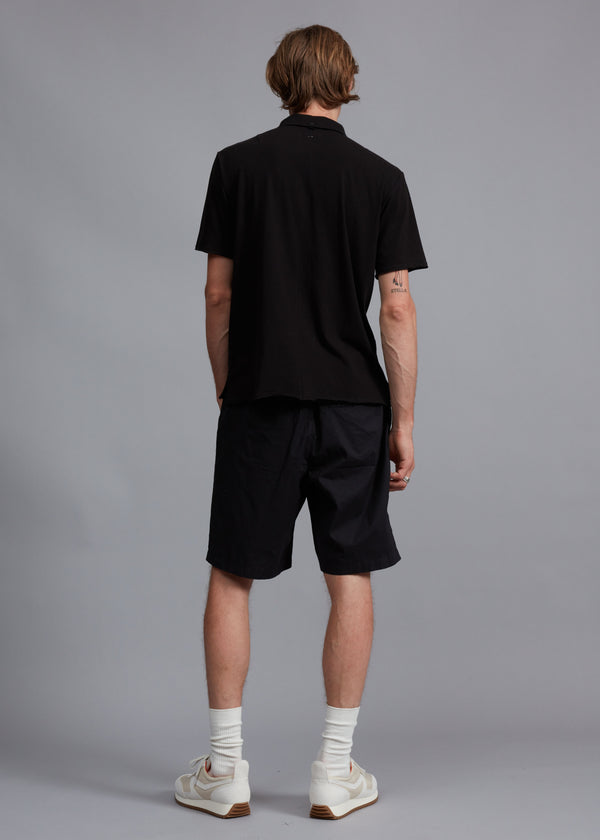 Oscar Paper Cotton Ripstop Short - Black